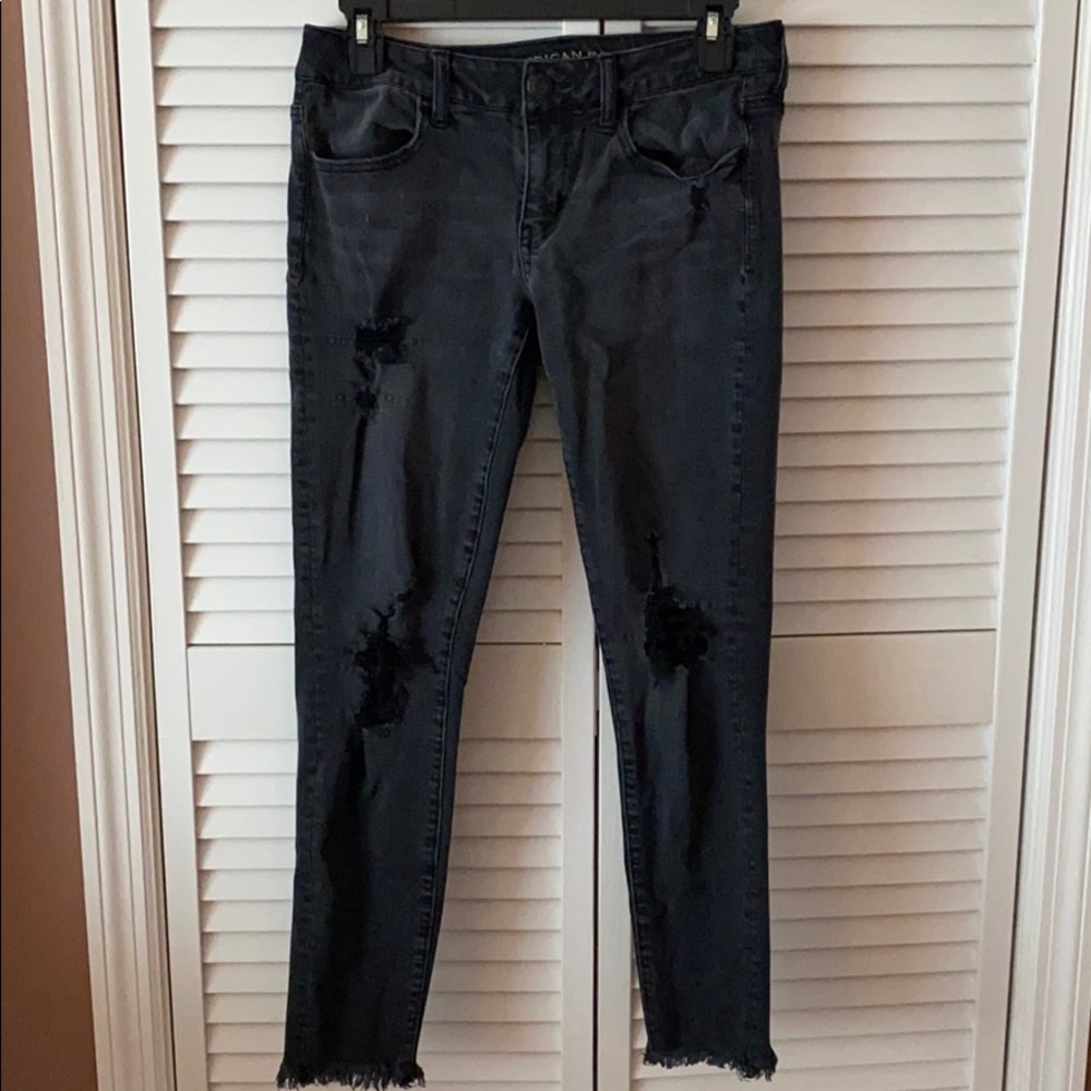 Black American Eagle Jeans Size 8